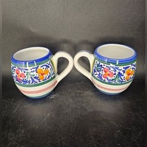 Vintage hand‎ painted coffee mugs from Italy